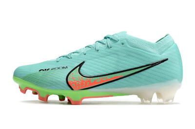 Nike Air Zoom Mercurial Vapor 15 Elite FG Firm Ground Soccer Cleats - Blue/Green/Black