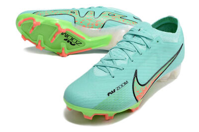 Nike Air Zoom Mercurial Vapor 15 Elite FG Firm Ground Soccer Cleats - Blue/Green/Black
