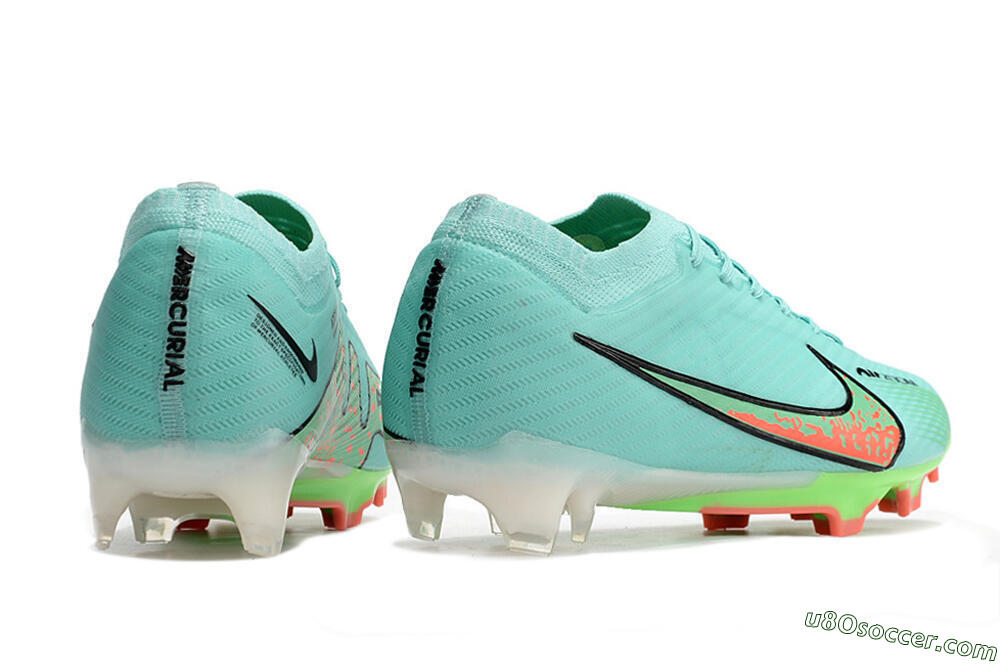 Nike Air Zoom Mercurial Vapor 15 Elite FG Firm Ground Soccer Cleats - Blue/Green/Black 6