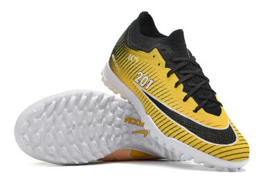 Nike Air Zoom Mercurial Vapor 15 Elite TF Artificial Turf Soccer Shoes - Yellow/Black/White