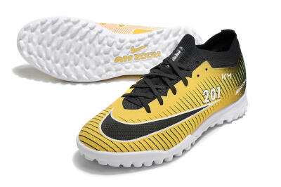 Nike Air Zoom Mercurial Vapor 15 Elite TF Artificial Turf Soccer Shoes - Yellow/Black/White