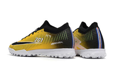 Nike Air Zoom Mercurial Vapor 15 Elite TF Artificial Turf Soccer Shoes - Yellow/Black/White