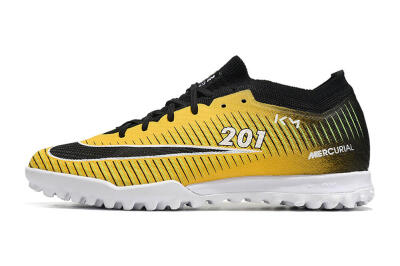 Nike Air Zoom Mercurial Vapor 15 Elite TF Artificial Turf Soccer Shoes - Yellow/Black/White