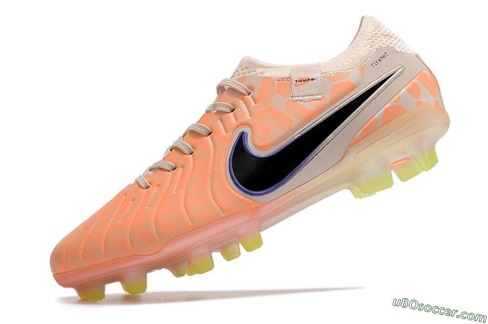 Nike Tiempo Legend 10 Elite FG Firm Ground Soccer Cleats - Orange/Black/Guava Ice 5