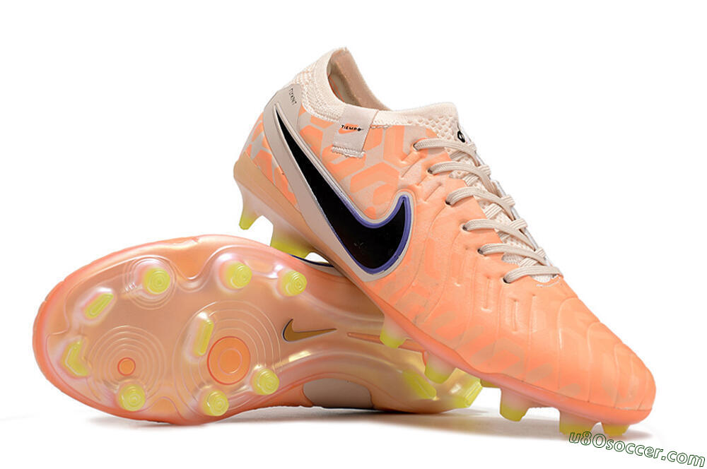 Nike Tiempo Legend 10 Elite FG Firm Ground Soccer Cleats - Orange/Black/Guava Ice 3