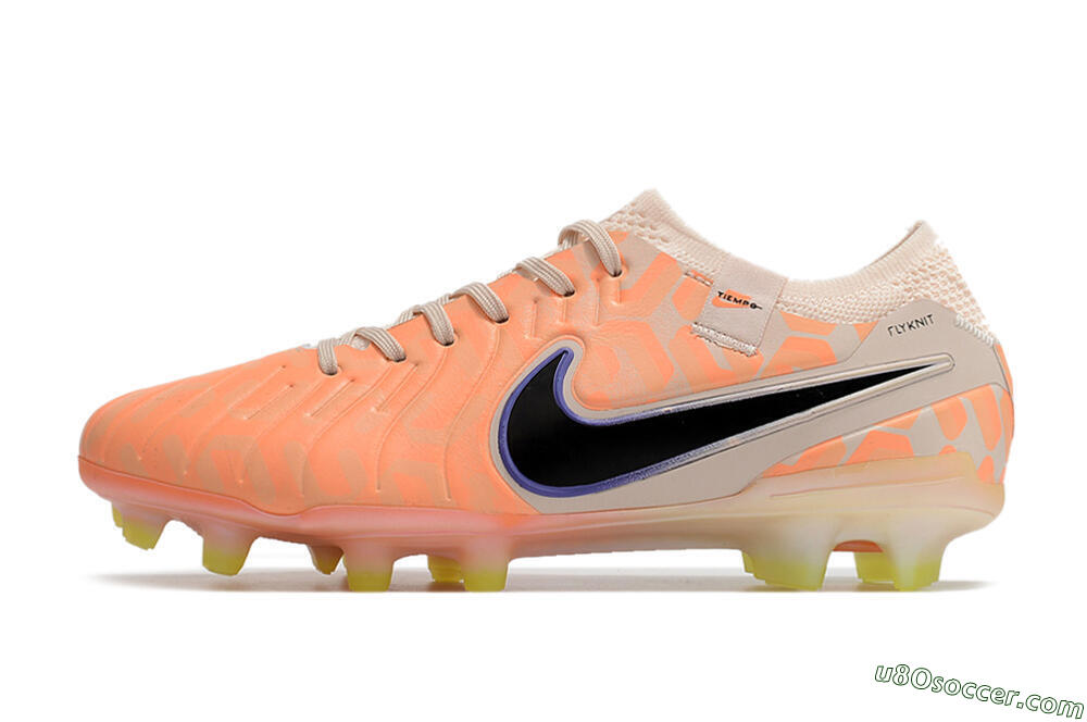 Nike Tiempo Legend 10 Elite FG Firm Ground Soccer Cleats - Orange/Black/Guava Ice 2