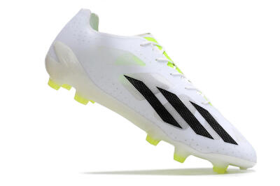 Adidas X Crazyfast.1 FG Firm Ground Soccer Cleats - White/Black/Green