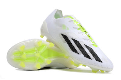 Adidas X Crazyfast.1 FG Firm Ground Soccer Cleats - White/Black/Green