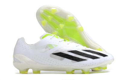 Adidas X Crazyfast.1 FG Firm Ground Soccer Cleats - White/Black/Green