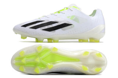 Adidas X Crazyfast.1 FG Firm Ground Soccer Cleats - White/Black/Green
