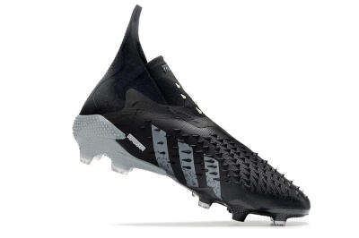 Adidas Predator Freak+ FG Firm Ground Soccer Cleats - Black/Siliver