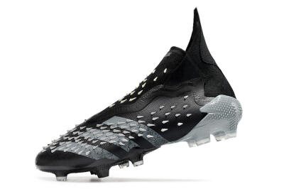 Adidas Predator Freak+ FG Firm Ground Soccer Cleats - Black/Siliver