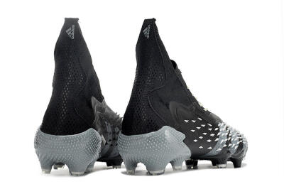 Adidas Predator Freak+ FG Firm Ground Soccer Cleats - Black/Siliver