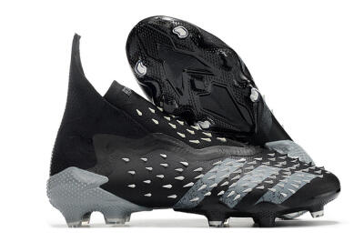 Adidas Predator Freak+ FG Firm Ground Soccer Cleats - Black/Siliver