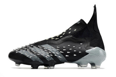 Adidas Predator Freak+ FG Firm Ground Soccer Cleats - Black/Siliver
