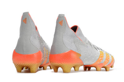 Adidas Predator Freak.1 FG Firm Ground Soccer Cleats - Grey/Orange/Gold