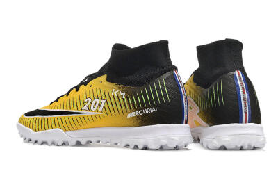 Nike Air Zoom Mercurial Superfly 9 Elite TF Artificial Turf Soccer Shoes - Yellow/Black/White