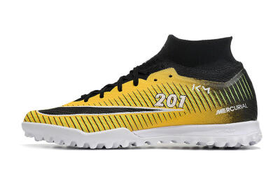 Nike Air Zoom Mercurial Superfly 9 Elite TF Artificial Turf Soccer Shoes - Yellow/Black/White