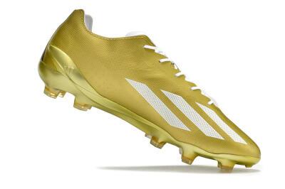 Adidas X Crazyfast.1 FG Firm Ground Soccer Cleats - Gold/White