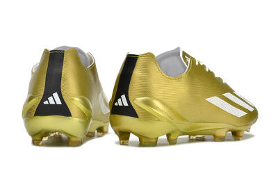 Adidas X Crazyfast.1 FG Firm Ground Soccer Cleats - Gold/White