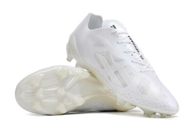 Adidas X Crazyfast.1 FG Firm Ground Soccer Cleats - White/White