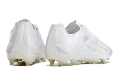Adidas X Crazyfast.1 FG Firm Ground Soccer Cleats - White/White