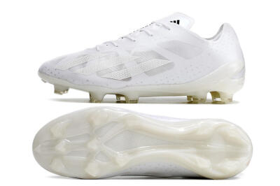 Adidas X Crazyfast.1 FG Firm Ground Soccer Cleats - White/White