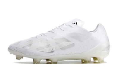 Adidas X Crazyfast.1 FG Firm Ground Soccer Cleats - White/White