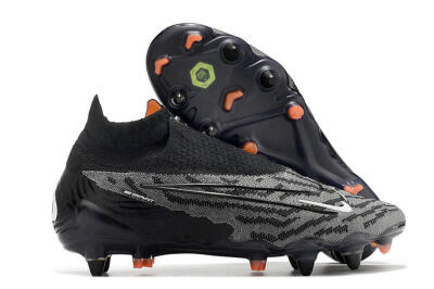 Nike Phantom GX Elite DF SG Soft Ground Soccer Cleats - Black/Grey/White