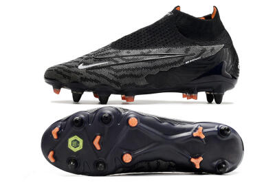Nike Phantom GX Elite DF SG Soft Ground Soccer Cleats - Black/Grey/White