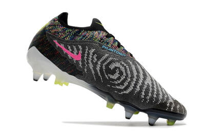 Nike Phantom GX Elite SG Soft Ground Soccer Cleats - Black/Grey/Yellow