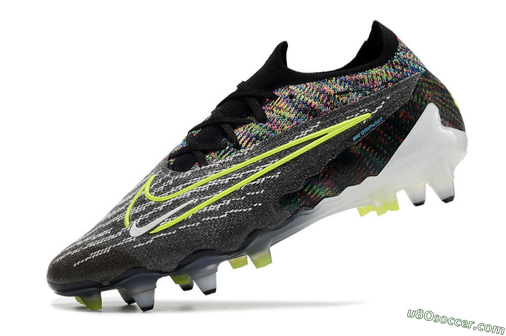 Nike Phantom GX Elite SG Soft Ground Soccer Cleats - Black/Grey/Yellow 5