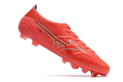 Mizuno Alpha Made in Japan FG Firm Ground Soccer Cleats - Red/Yelllow/Blue