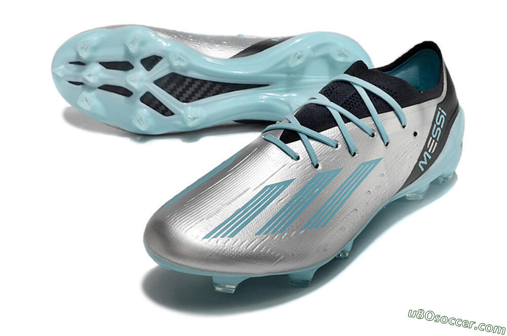 Adidas X Speedportal.1 FG Firm Ground Soccer Cleats - Grey/Blue/Black 3