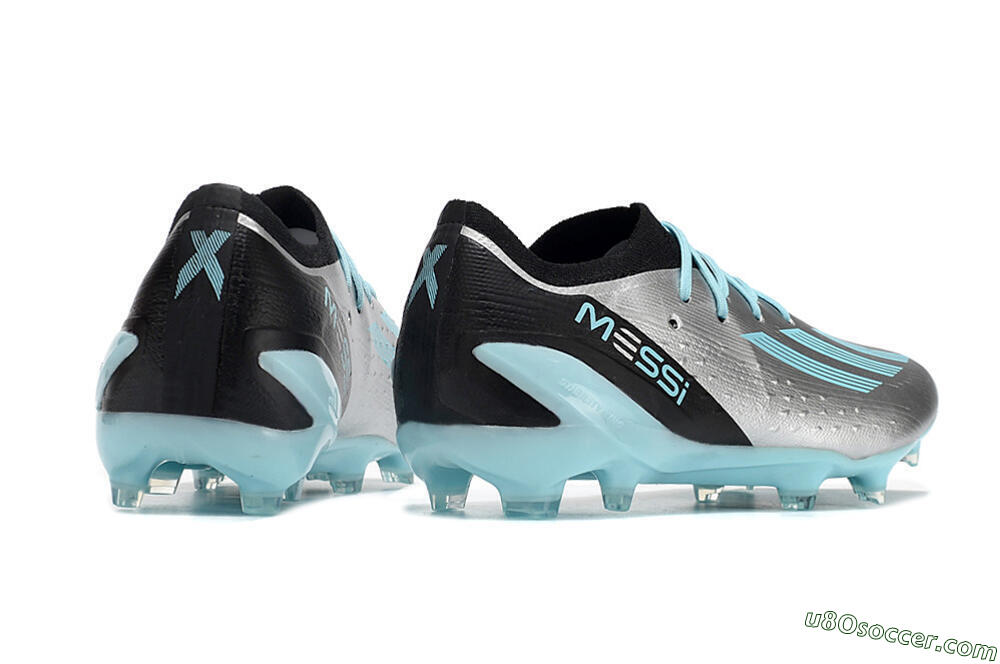 Adidas X Speedportal.1 FG Firm Ground Soccer Cleats - Grey/Blue/Black 6