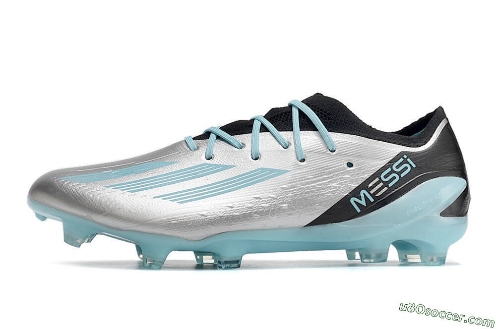 Adidas X Speedportal.1 FG Firm Ground Soccer Cleats - Grey/Blue/Black 2