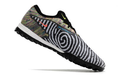 Nike React Phantom GX Pro TF Artificial Turf Soccer Shoes - Black/Grey/Yellow