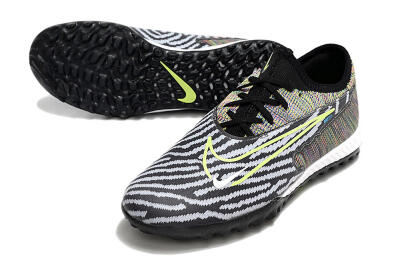Nike React Phantom GX Pro TF Artificial Turf Soccer Shoes - Black/Grey/Yellow
