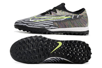 Nike React Phantom GX Pro TF Artificial Turf Soccer Shoes - Black/Grey/Yellow