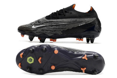 Nike Phantom GX Elite SG Soft Ground Soccer Cleats - Black/Grey/White