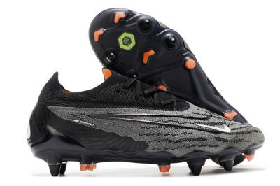 Nike Phantom GX Elite SG Soft Ground Soccer Cleats - Black/Grey/White