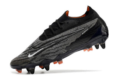 Nike Phantom GX Elite SG Soft Ground Soccer Cleats - Black/Grey/White