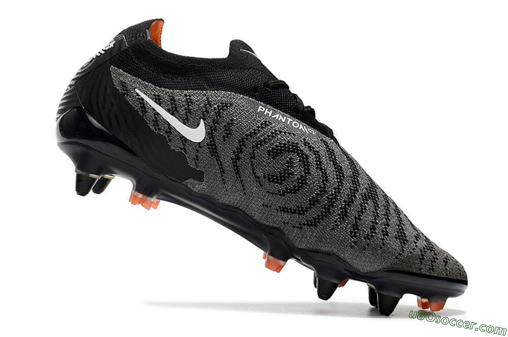 Nike Phantom GX Elite SG Soft Ground Soccer Cleats - Black/Grey/White 5