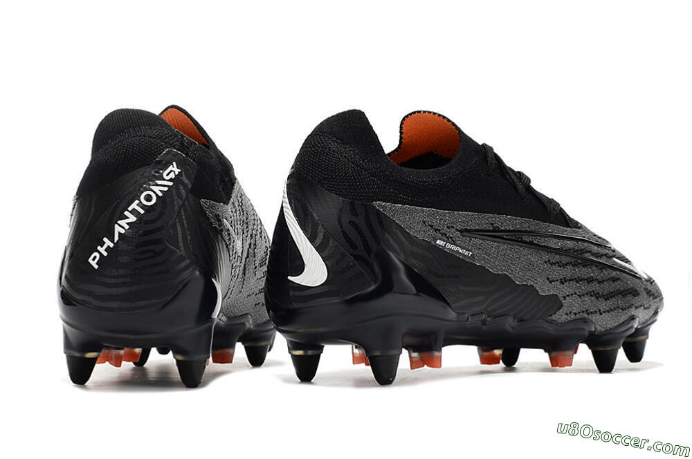 Nike Phantom GX Elite SG Soft Ground Soccer Cleats - Black/Grey/White 6