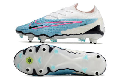Nike Phantom GX Elite SG Soft Ground Soccer Cleats - Blue/White/Pink