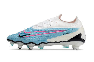 Nike Phantom GX Elite SG Soft Ground Soccer Cleats - Blue/White/Pink