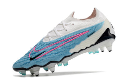 Nike Phantom GX Elite SG Soft Ground Soccer Cleats - Blue/White/Pink