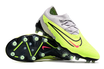Nike Phantom GX Elite AG Artificial Grass Soccer Cleats - Grey/Yellow/Black