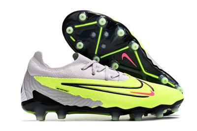 Nike Phantom GX Elite AG Artificial Grass Soccer Cleats - Grey/Yellow/Black