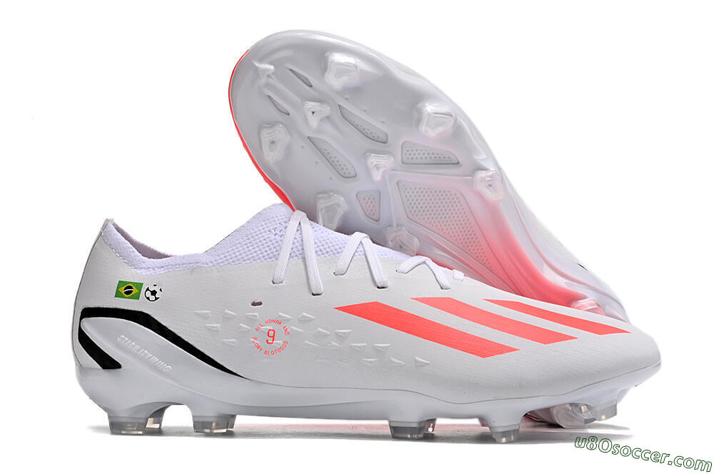 Adidas X Speedportal.1 Brazil FG Firm Ground Soccer Cleats - White/Orange/Black 1